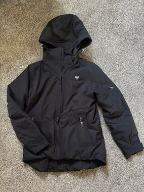 Ariat Black Quilted Fleece-Lined Jacket